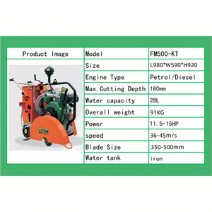 Coupeur de béton à moteur diesel de haute qualité Lingxing Power 180mm profondeur de coupe faible coût d'entretien - Product Image 5