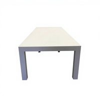 Herstellergefertigte Moderne Weiße Acryl-Massivoberflächen-Esstischplatte Wohnmöbel