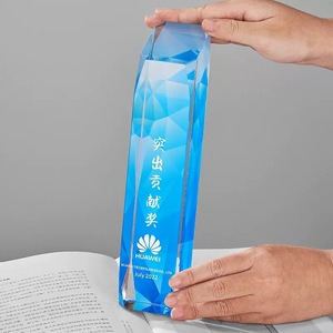 Escudos de Cristal Impresos con UV Coloridos en Oferta, Trofeo de Cristal K9 Grabado Personalizado, Premio Empresarial - Product Image 4