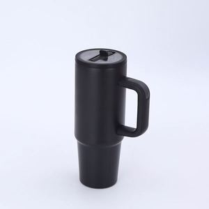 Stainless Steel <b>Insulated</b> <b>Mug</b> 20oz Large Capacity Ice-Proof Design <b>Handle</b> Straw Customizable Logo American Style 6-Hour Thermal - Product Image 4