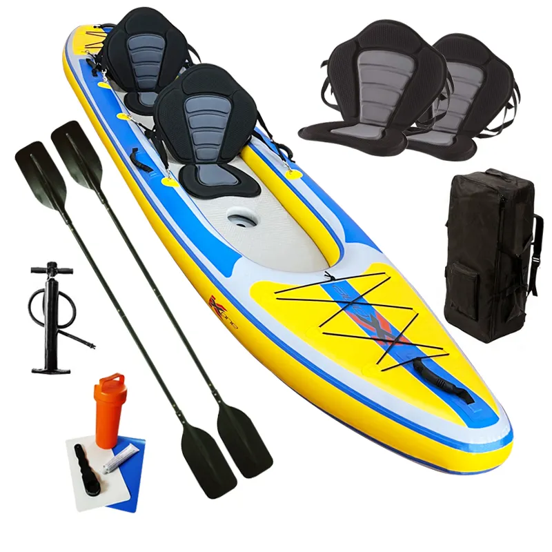 ZEBEC kxone dropping shipping canoes wholesale 2 person inflatable Kayak with all accessories