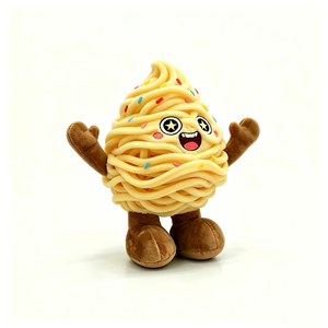 Cupcake Plush Toy <b>Soft</b> Stuffed Animal <b>Pillow</b> Brown White Cream Face 3 Years Up Unisex Kids Toy - Product Image 3