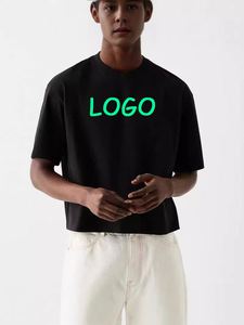 Custom Dtg Print Streetwear Graphic Tees Tshirt Boxy Fit t Shirt Mens Vintage T Shirts Boxy Fit Cropped Washed Color T-shirt - Product Image 4