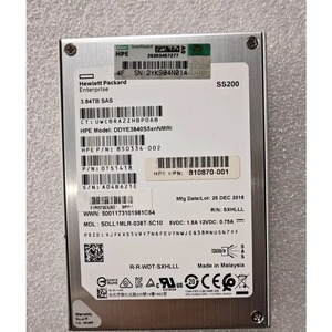 850334-002 DDYE3840S5XNNMRI SSD SAS 3,84 To Haute Performance Offrant 3,84 To de Stockage pour la Gestion des Données de Niveau Entreprise S - Product Image 1