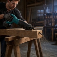 Ensemble d'outils électriques sans fil 20V 4 pièces : perceuse-visseuse, clé à chocs, scie sauteuse, meuleuse d'angle avec batterie au lithium