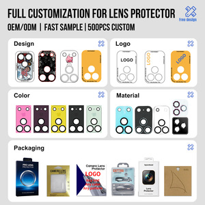 Protector de Lente de Cámara con Diseño Personalizado Ojos de Águila para iPhone 18 Pro Max Series, Cristal Templado 9H HD Transparente Antirrayas, Suministro al por Mayor - Product Image 5