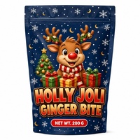 Op maat gemaakte Kerst snoepverpakkingen van Mylar, staande pouches, duurzame Mylar materialen met verbeterde bescherming