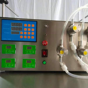 เครื่องบรรจุของเหลวแบบแม่เหล็ก 4 หัว Dzl สำหรับบรรจุแอลกอฮอล์ เครื่องดื่ม น้ำมัน พร้อมแผงควบคุมดิจิตอล รับประกัน 1 ปี - Product Image 1