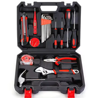 Kit d'outils ménagers 9 pièces pour dropshipping, personnalisable OEM, avec mètre ruban et marteau – Vente chaude