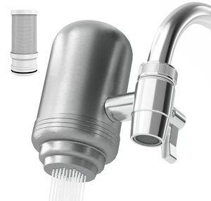 <span class=keywords><strong>Filtre</strong></span> à <span class=keywords><strong>eau</strong></span> de <span class=keywords><strong>robinet</strong></span> en acier inoxydable 304 domestique avec <span class=keywords><strong>filtre</strong></span> à charbon actif pour l'élimination du chlore - Product Image 1