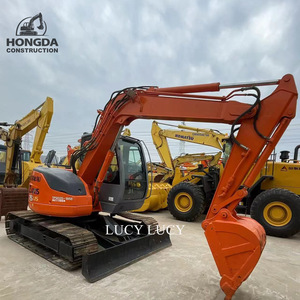 HITACHI เครื่องขุดไฮดรอลิกตีนตะขาบขนาดเล็ก ZX75รถขุดมือสองน้ำหนักปฏิบัติการ7.5ton - Product Image 2