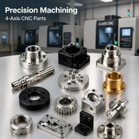 Pièces en aluminium usinées CNC sur mesure à 4 axes avec tolérances strictes pour composants de précision et développement de prototypes
