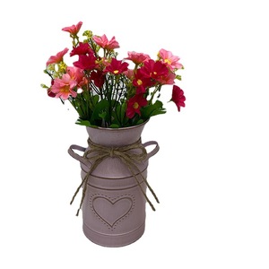 Vaso di <span class=keywords><strong>fiori</strong></span> retrò vaso moderno vaso vaso di <span class=keywords><strong>fiori</strong></span> americani <span class=keywords><strong>fiori</strong></span> secchi <span class=keywords><strong>fiori</strong></span> secchi <span class=keywords><strong>da</strong></span> giardino secchio di ferro - Product Image 1