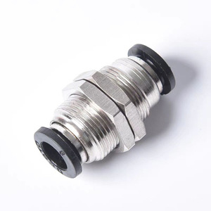 Conector Neumático de Conexión Rápida Desto PM-4 PM-6 PM-8, Conector Metálico para Transferencia de Fluidos, para Tuberías Roscadas, Uso con Agua - Product Image 1