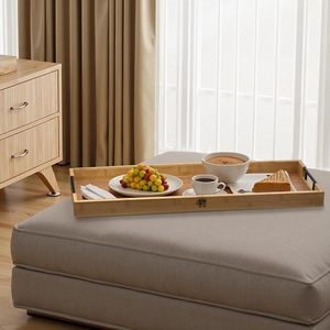 Taglieri Pieghevoli in Bambù <span class=keywords><strong>per</strong></span> Antipasti, Frutta e Formaggi, Grandi Vassoi da Servizio con Manici <span class=keywords><strong>per</strong></span> Carne, Ideali <span class=keywords><strong>per</strong></span> Feste e Attività all'Aperto - Product Image 6