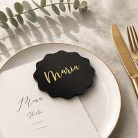 Panneau en acrylique personnalisé avec logo d'entreprise, nom doré, support de nom transparent rétroéclairé, pour impression UV, utilisation extérieure et intérieure, pour mariage