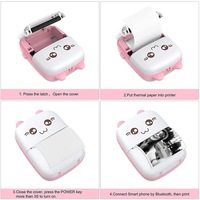 Mini impresora de bolsillo portátil para IOS/Android Wireless BT Impresión térmica Impresoras de etiquetas y pegatinas sin tinta disponibles en stock