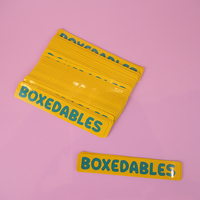 Etiquetas Adhesivas Impermeables Troqueladas, Impresión de Diseño Personalizado, Logotipo de Marca de Empresa, Paquete de Etiquetas de PVC