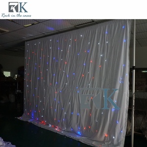 Event Show DJ Wedding Stage Pub DMX512 Control <b>LED</b> <b>Star</b> Cloth Sky RGB Backdrop Curtain - Product Image 3