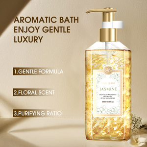 OEM/ODM 300ml Herbe d'Ange Jasmin Parfum Pétale <span class=keywords><strong>Gel</strong></span> <span class=keywords><strong>Douche</strong></span> Mousse Dense pour un Nettoyage en Profondeur Lumière Blanchiment Hydratant Quotidien - Product Image 2
