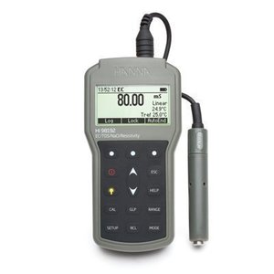 Analyseur de qualité de l'eau Hannah Hi98192 EC TDS Résistivité Salinité pH-mètre portable 0,0-14,0 pH 0-4990 ppm - Product Image 2