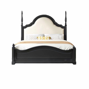 Meubles de chambre à coucher américains du milieu du siècle KMJ, <span class=keywords><strong>lit</strong></span> rembourré en <span class=keywords><strong>bois</strong></span> massif sculpté à la main - Product Image 6