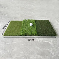 Tapis de golf Tri-Turf pour l'entraînement au swing, au chipping et au putting