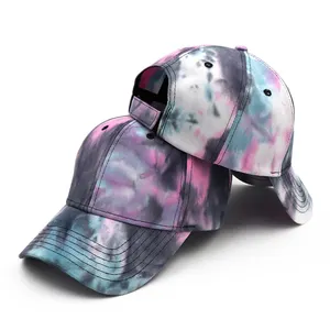 2021 Nieuwe Tie Geverfd Baseball Cap Vissen Caps Outdoor Vrouwen Hoed Camouflage Jungle Wandelen Strand Pet Katoen Hoeden