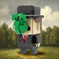 MOC7811 Les Enfants de l'Homme 211 pièces Têtes carrées Personnages de film Blocs de construction éducatifs à assembler et collectionner pour enfants Jouets DIY