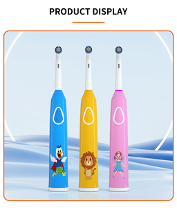 <span class=keywords><strong>Cepillo</strong></span> de Dientes Eléctrico Rotatorio Recargable para Niños, IPX7, 3 Modos de Limpieza, Blanqueamiento Dental, Cabezales de <span class=keywords><strong>Cepillo</strong></span> Reemplazables, Suave, para Uso Doméstico - Product Image 3