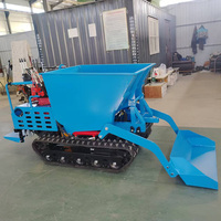 Prix usine Mini-dumper sur chenilles autochargeur à benne, transporteur à moment de charge élevé, tout-terrain
