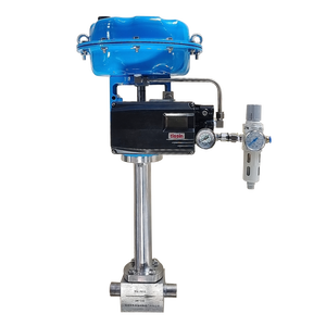 Válvula de bola criogénica de temperatura ultrabaja de diafragma neumático-256 grados para gas nitrógeno líquido - Product Image 2