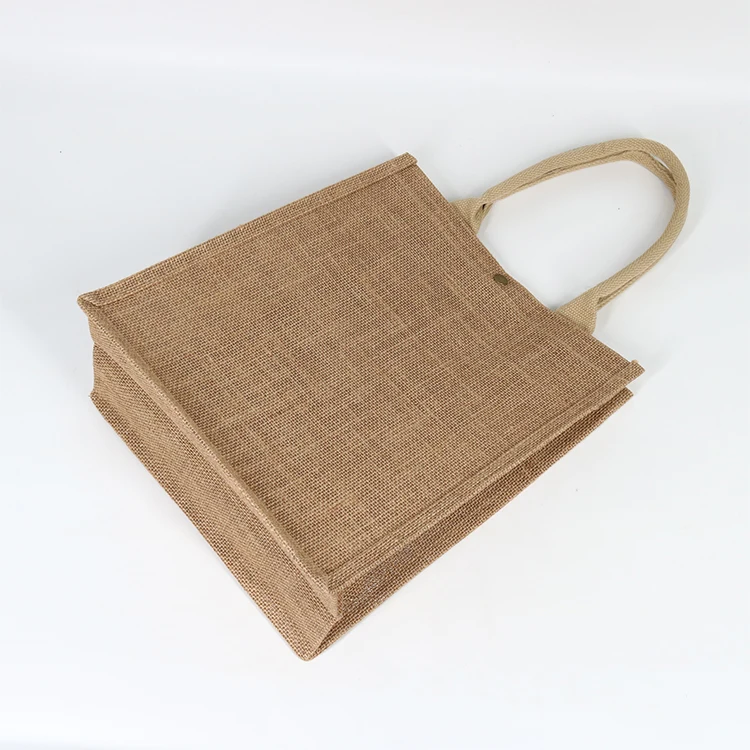 Perso<i></i>nalized Private Label Pattern Printing Shopping Carry Natural Brown Jute Tote Bag For Gifts
