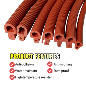 Junta de silicona <span class=keywords><strong>universal</strong></span> para equipos de alta temperatura, a prueba de fugas, polvo, insectos y sonido, tira de corte personalizado para hornos y vapor. - Product Image 3