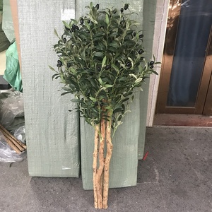 Yiyi, <span class=keywords><strong>olivier</strong></span> artificiel de 120 cm, décoratif d'intérieur, tronc en bois véritable, faux bonsaï, <span class=keywords><strong>olivier</strong></span> sans pot - Product Image 5