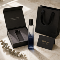 Coffret Cadeau d'Échantillons de Parfum Personnalisés 3/5/10/20ml Flacon Vaporisateur en Verre + Logo + Boîte de Luxe + Carte, Parfum en Gros