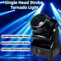 Vente directe fabricant : Projecteur à tête mobile unique 142W haute puissance RGBL Fusion Wash Beam Strobe Tornado pour DJ, discothèque et soirée