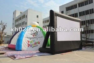 Grand écran de cinéma gonflable Portable, 16ft, Commercial, extérieur, projecteur de film, lumens - Product Image 5