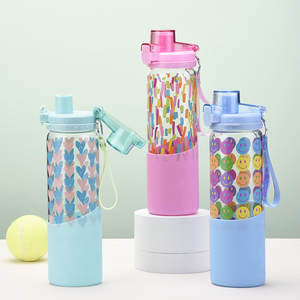 Nouvelle tasse de sport portable en verre borosilicate de haute qualité 2025, avec corde, couvercle simple à verrouillage, sans BPA, compatible lave-vaisselle et <span class=keywords><strong>micro</strong></span>-<span class=keywords><strong>ondes</strong></span> - Product Image 5