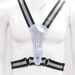 New Models Outdoor LED Light Vest Sports Season Bike E-scooter Product Type LED Safety Reflector Vest