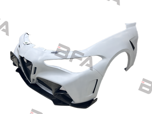 Para <span class=keywords><strong>Alfa</strong></span> Romeo Giulia actualizado GTAM Body Kit 1:1 parachoques de cuerpo ancho capó de ala trasera de fibra de carbono - Product Image 4