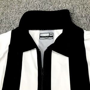 Camiseta de árbitro de fútbol de fábrica de Vietnam, sublimación personalizada, Diseño a rayas, logotipo de impresión, camisetas de árbitro de fútbol - Product Image 5