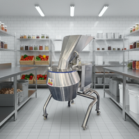 Déchiqueteur Commercial Haute Vitesse avec Moteur et Engrenages, Coupe-Légumes Électrique Haute Puissance, Trancheuse Multifonctionnelle en Acier Inoxydable de Qualité Alimentaire