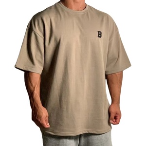 Camiseta unisex de algodón 100% de gran tamaño de alta calidad con estampado de logotipo personalizado marca de etiqueta privada modelos de trabajo rosas algodón sólido para hombres - Product Image 1