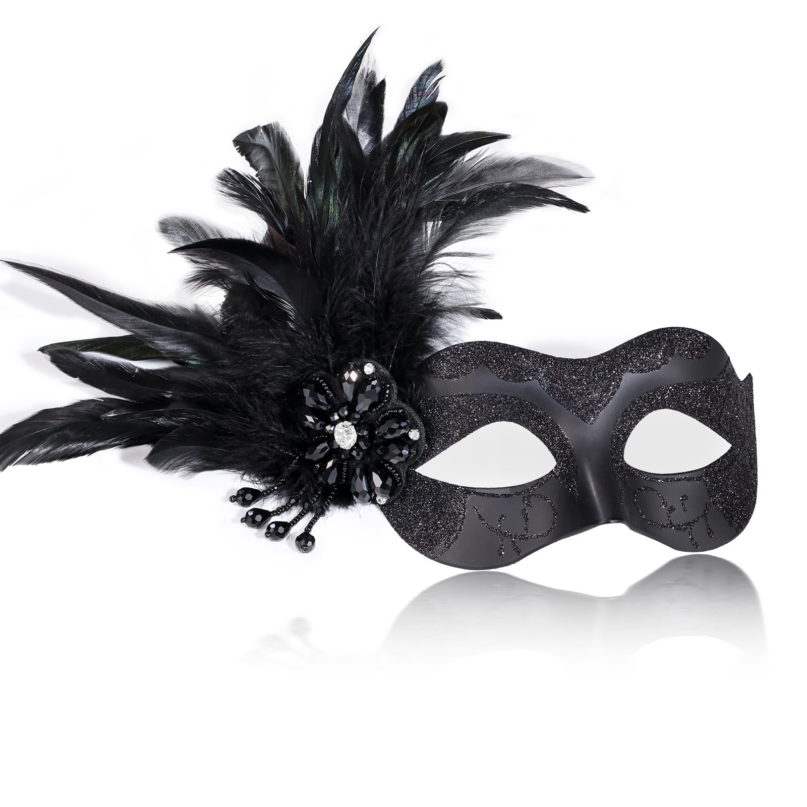 Set De Disfraz De Mardi Gras – Diadema Brillante, Máscara, Falda Tutú, Collar Y Medias, Perfecto Para Carnaval Y Fiestas Temáticas