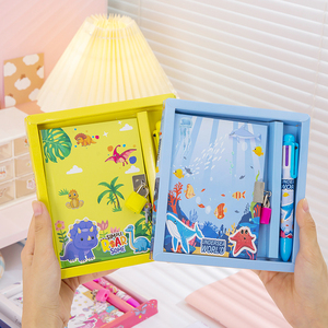 Phim hoạt hình đồ dùng học sinh Quà Tặng máy tính xách tay và bút Hộp Quà Tặng văn phòng phẩm - Product Image 4