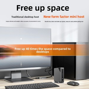 Mini PC <span class=keywords><strong>Gaming</strong></span> Portatile <span class=keywords><strong>Assemblato</strong></span> in Fabbrica, Nuovo di Zecca, DDR4 8GB, SSD, Intel Core i5 Quad Core, per Uso Aziendale - Product Image 4