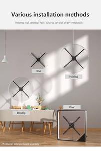 Équipement de publicité de ventilateur d'hologramme 3D holographique de mur vidéo mené - Product Image 3