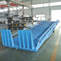 Rampe de chargement hydraulique à structure renforcée, système électrique, 15 tonnes, pour utilisation avec chariot élévateur