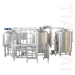 5BBL 7BBL 10BBL système de brassage contrôlé automatique chauffé électrique ou à la vapeur pour brasseries